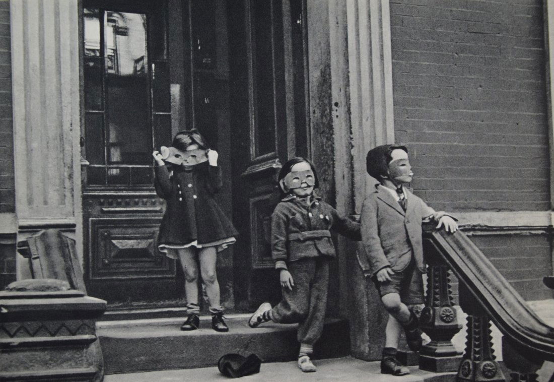 Helen Levitt - Masked Children On a New York Stoop (1 of 1)