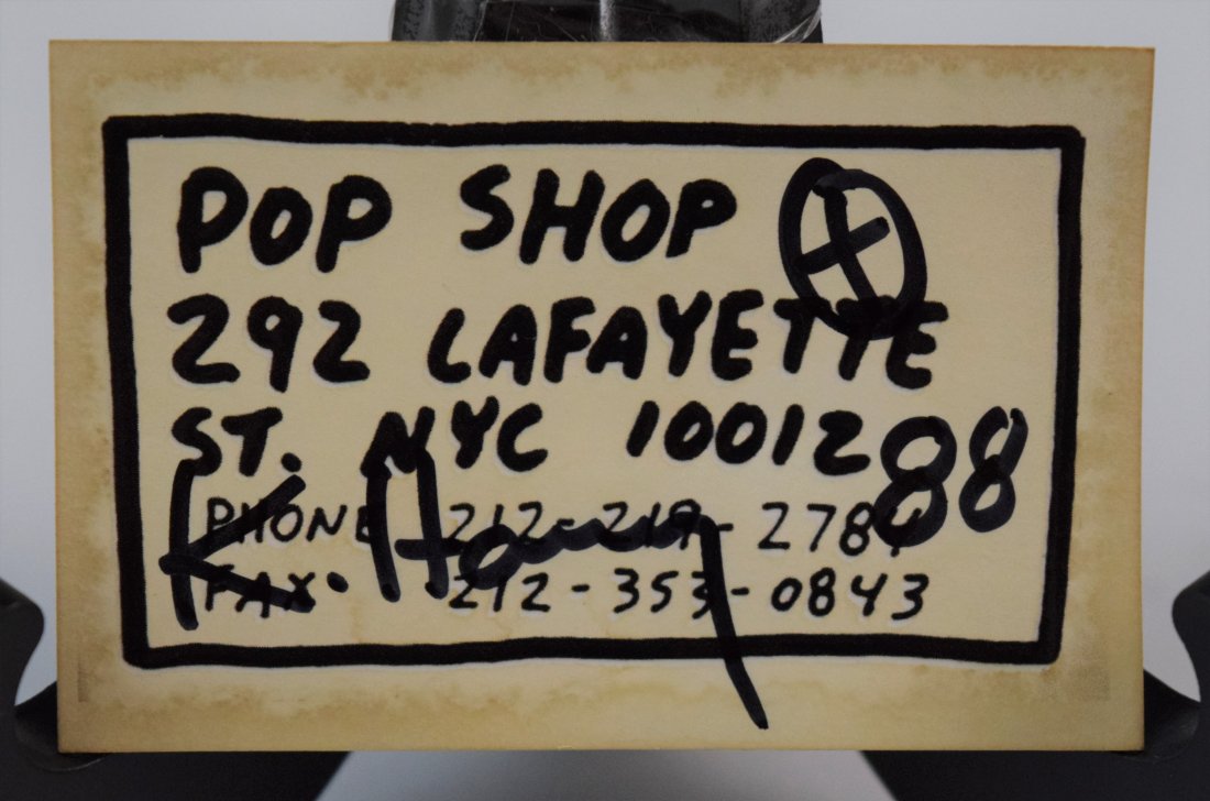 Keith Haring Pop Shop, NYC Card (Signed) (1 of 3)