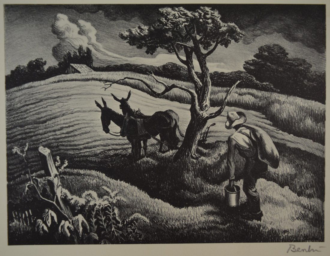 Thomas Hart Benton - Approaching Storm (Pencil Signed) (1 of 2)