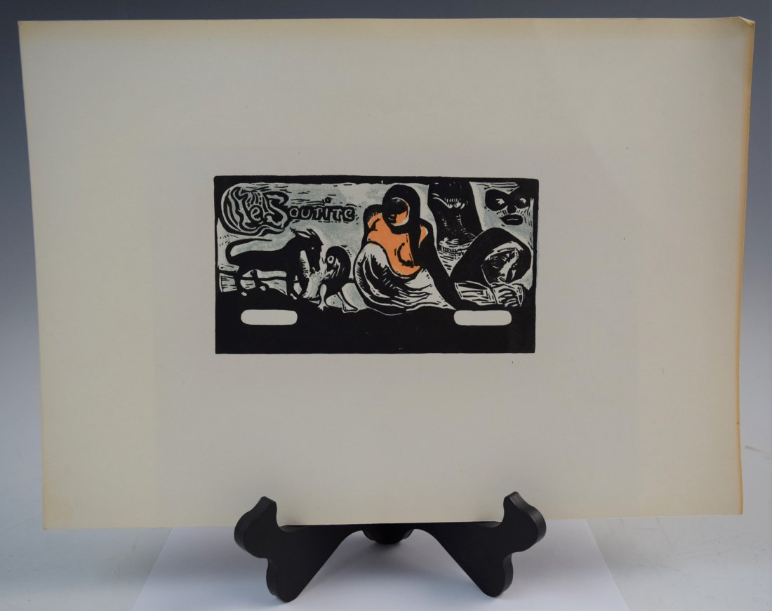 Paul Gauguin - Woodcut (Noa Noa) (1 of 2)