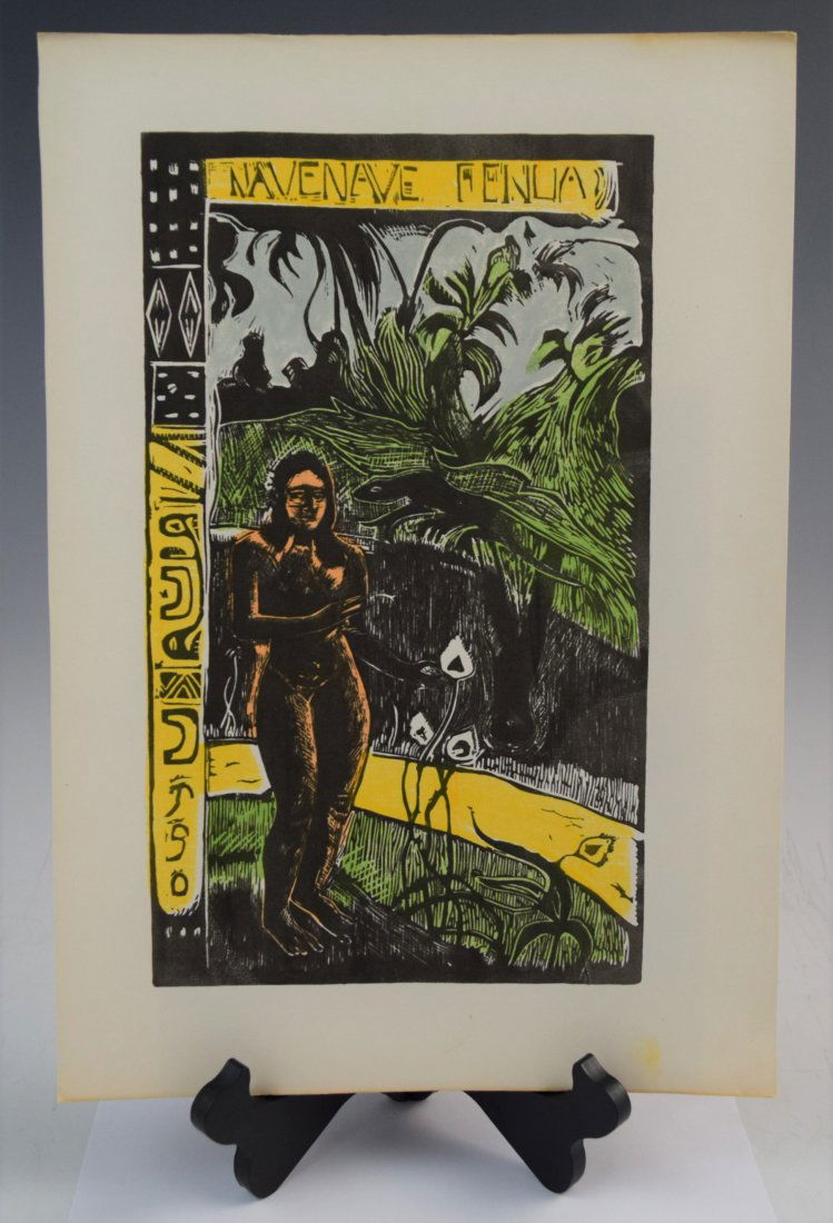 Paul Gauguin - Woodcut (Noa Noa) (1 of 2)