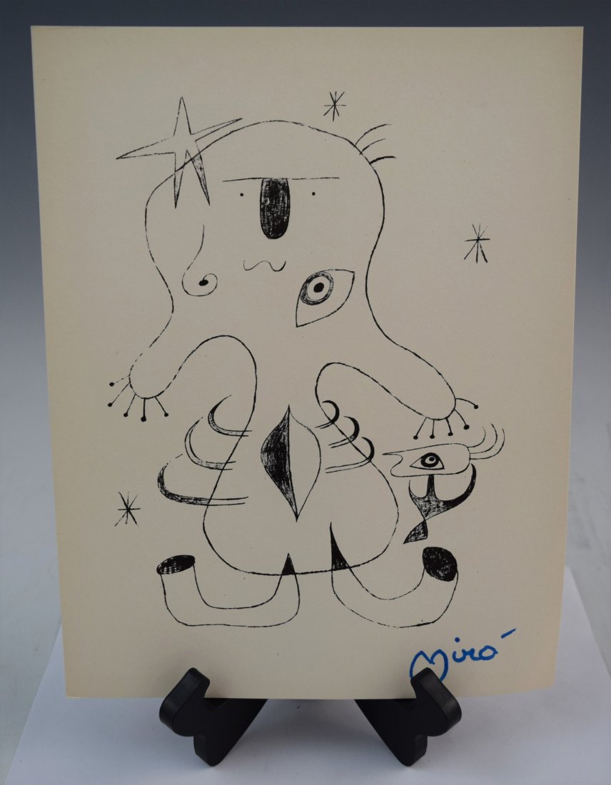 Joan Miro Marker Signed Lithograph (1 of 3)