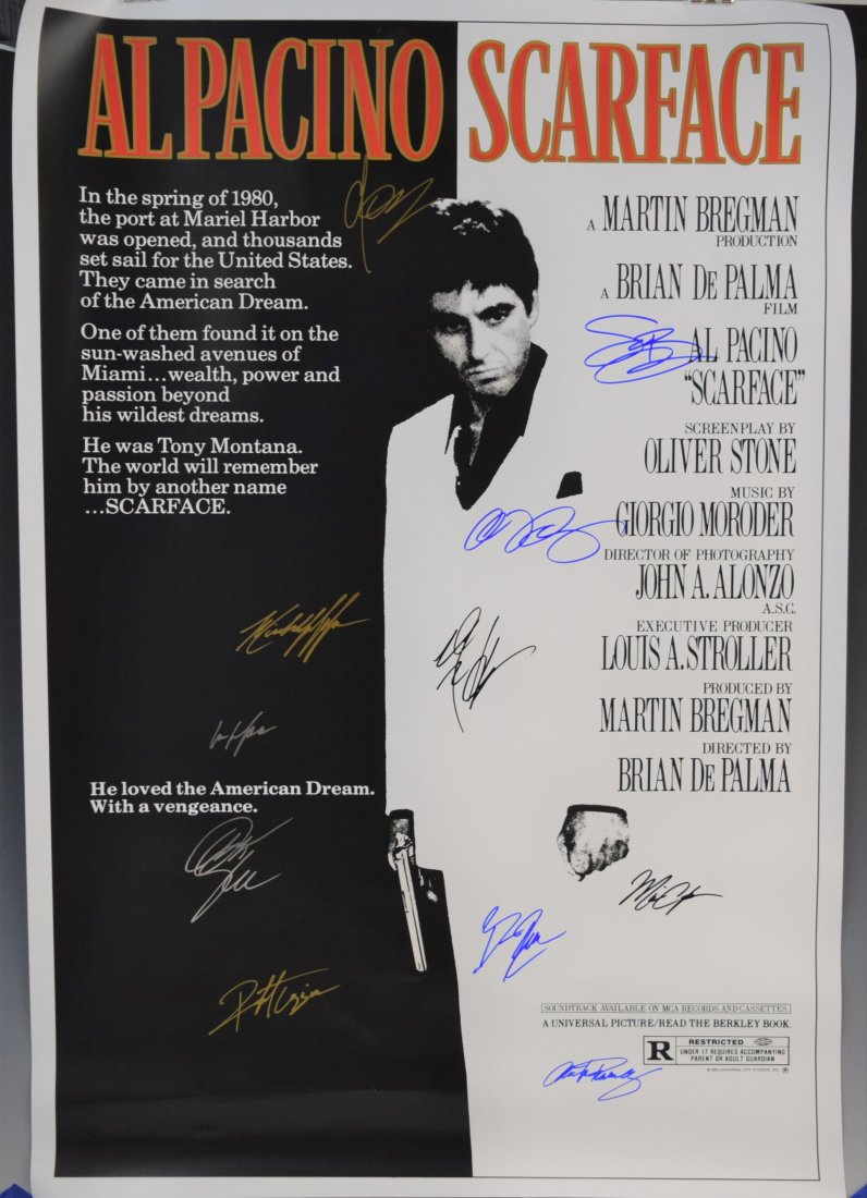 Scarface - Movie Poster (Signed by Cast) (1 of 5)