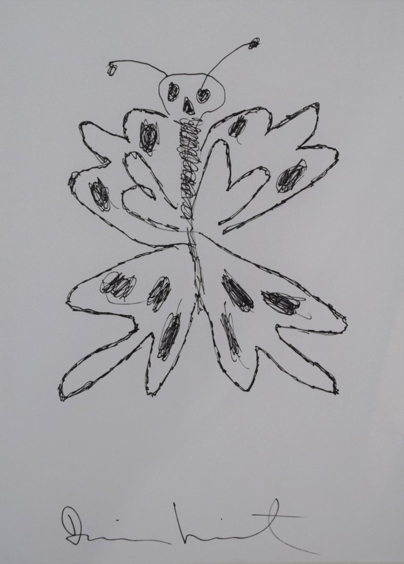 Damien Hirst - Butterfly (Drawing) (1 of 1)