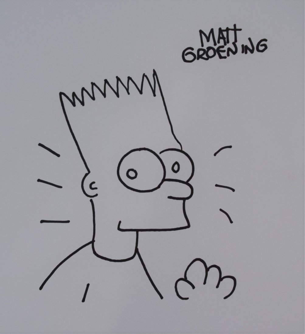 Matt Groening - Drawing (Bart Simpson) (1 of 1)