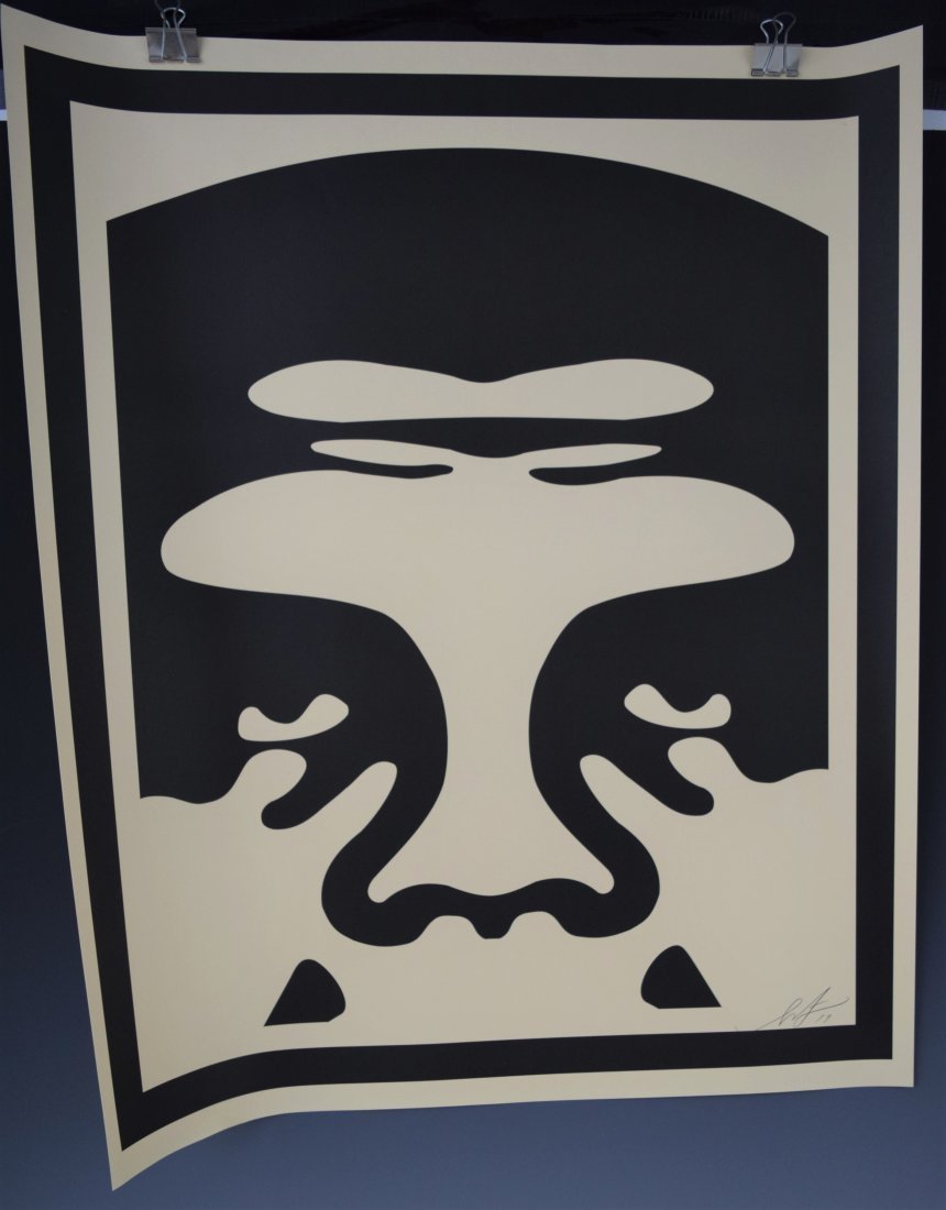 Shepard Fairey, Signed Offset Lithograph (3 Faces) (1 of 6)