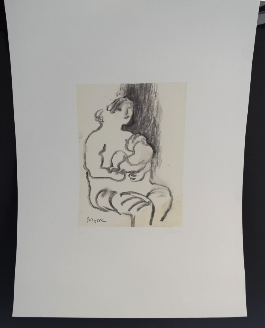 Henry Moore Signed (Lithograph) (1 of 4)