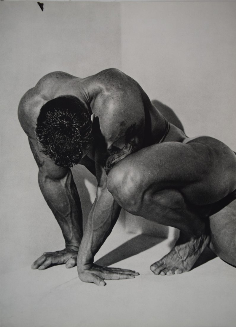 Herb Ritts - Male Nude, Horizontal, Los Angeles 1987: HERB RITTS (1952-2002) Male Nude, Horizontal, Los Angeles, 1987 Sheet-fed gravure, 1988 Printed in Japan 14" x 10"