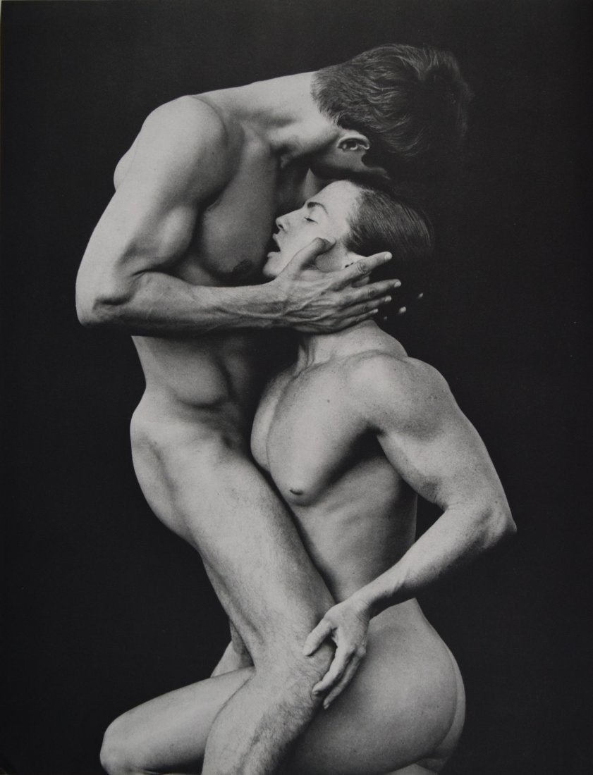 Herb Ritts - Two Male Nude: HERB RITTS (1952-2002) Two Male Nude Sheet fed gravure c. 1988 Printed in Japan 14" x 11"