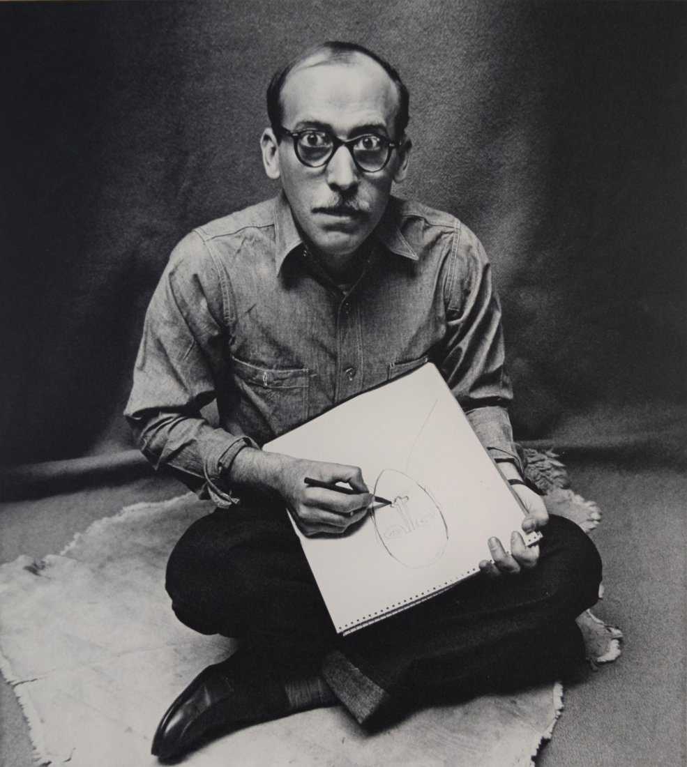 Irving Penn - Saul Steinberg, New York, 1947: IRVING PENN (1917-2009) Saul Steinberg, New York, 1947 Sheet-fed gravure, 1960 8 1/2" x 8"