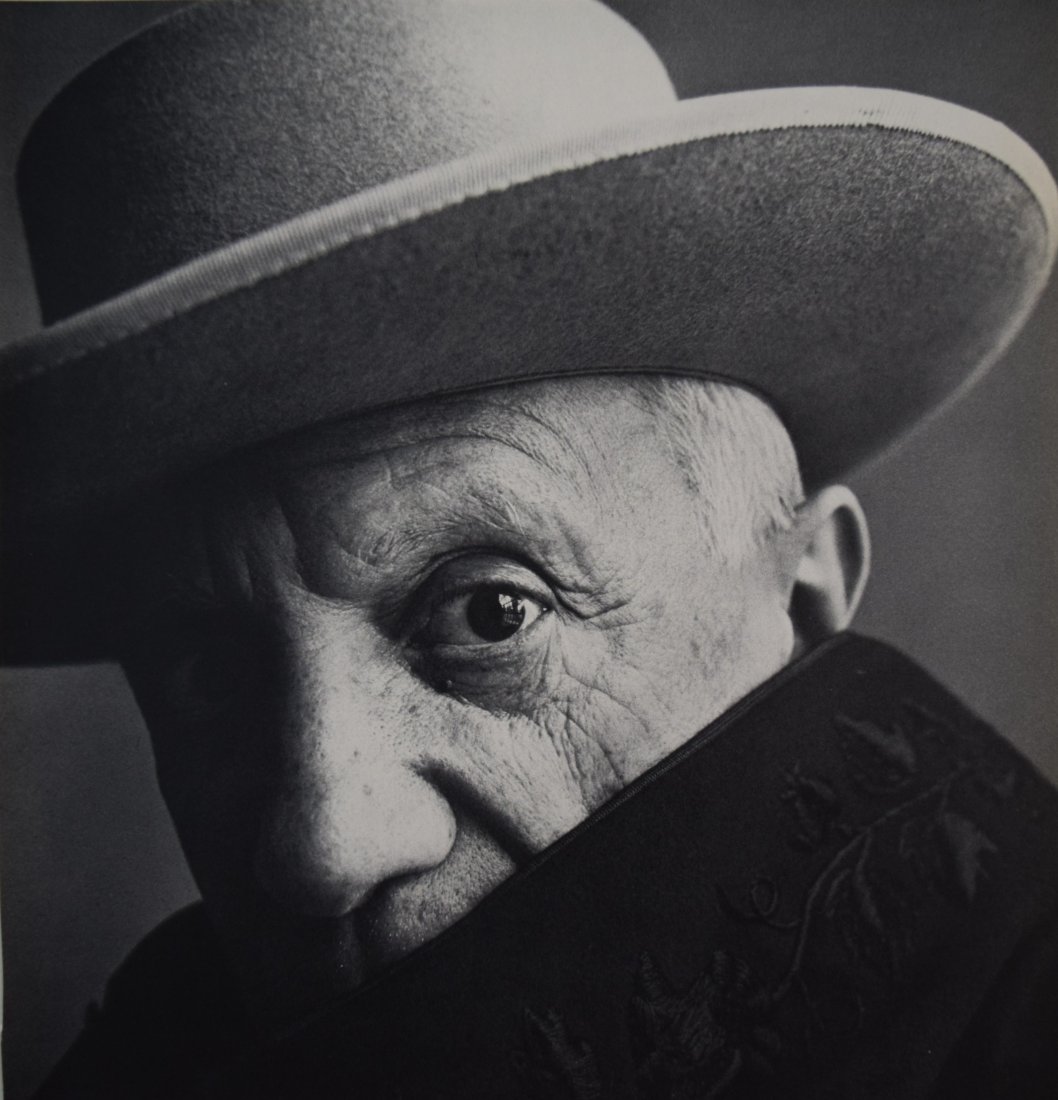 Irving Penn - Pablo Picasso, Cannes, 1957: IRVING PENN (1917-2009) Pablo Picasso, Cannes, 1957 Sheet-fed gravure, 1960 9 1/2" x 9 3/8"