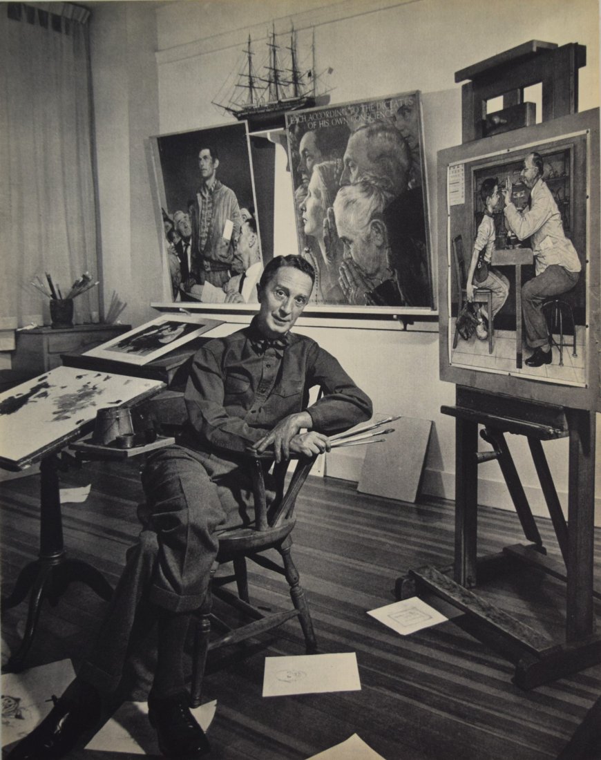 Yousuf Karsh - Norman Rockwell: YOUSUF KARSH (1908-2002) Norman Rockwell Sheet-fed gravure, 1959 Printed in The Netherlands 12" x 9"
