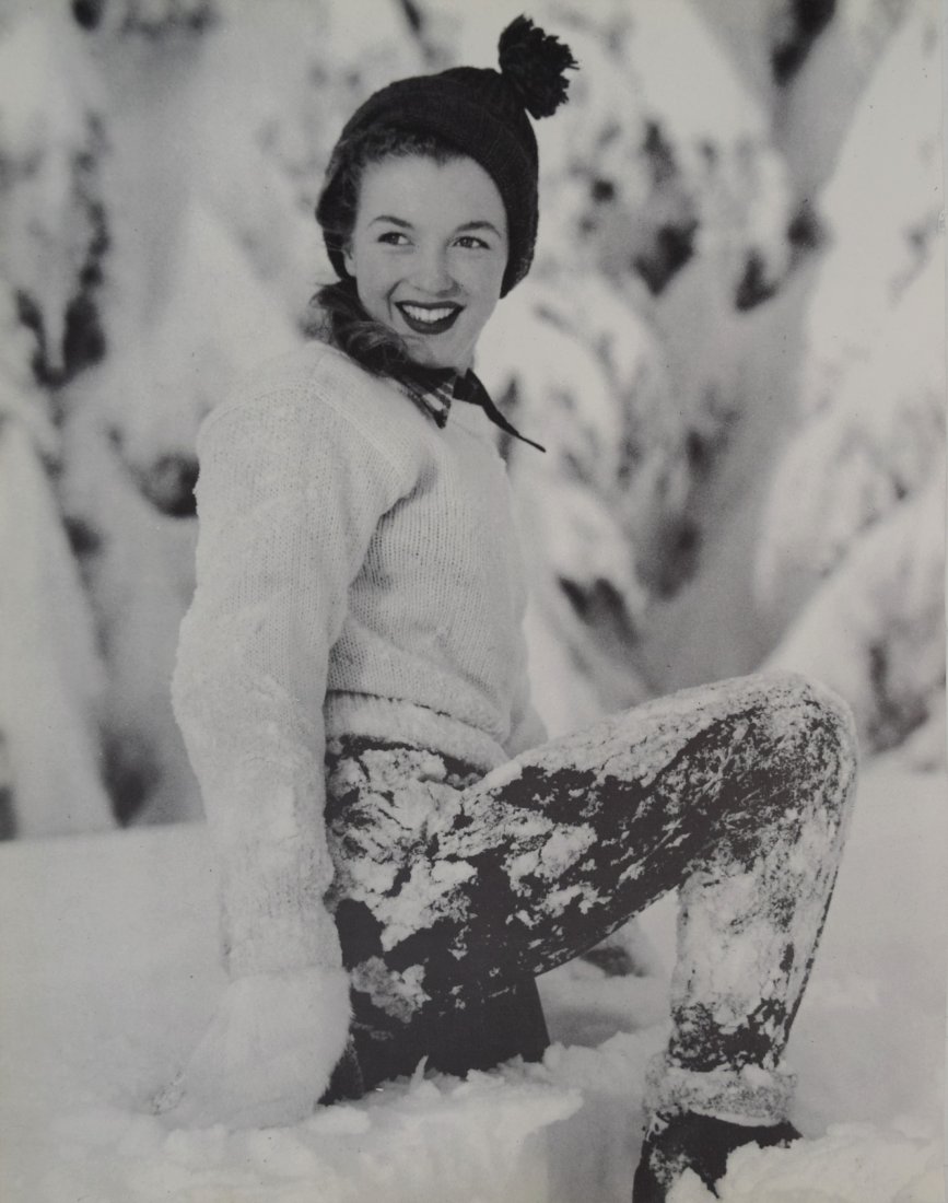 Andre de Dienes - Marilyn Monroe Winter: ANDRE DE DIENES (1913-1985) Marilyn Monroe Winter Photogravure c.1985 Printed in America 12" x 9 1/2"