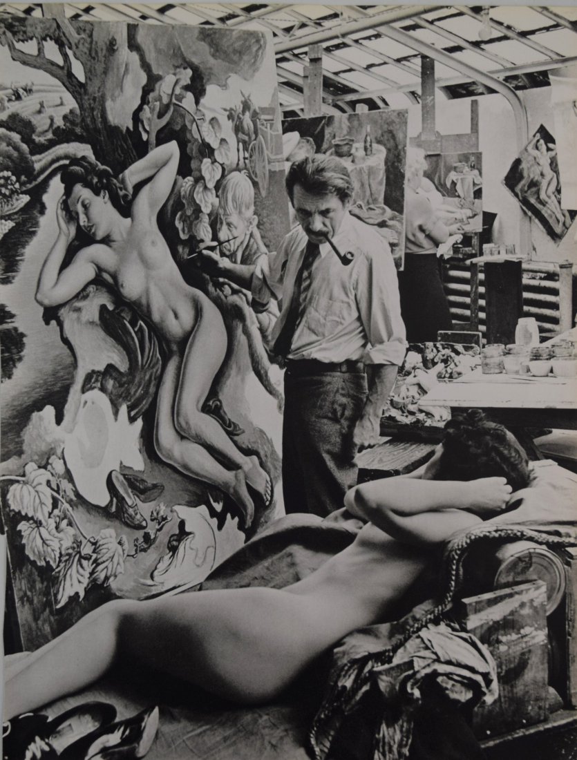 Alfred Eisenstaedt - Thomas Hart Benton: ALFRED EISENSTAEDT (1898-1995) Thomas Hart Benton Sheet-fed Gravure, c. 1966 Printed in Switzerland 12 1/2" x 9 1/2"