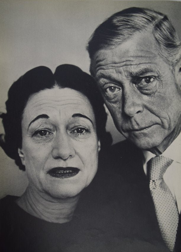 Richard Avedon - Duke Dutchess of Windsor: RICHARD AVEDON (1923-2004) Duke Dutchess of Windsor Sheet-Fed Gravure c. 1960's Printed in Switzerland 14" x 10"
