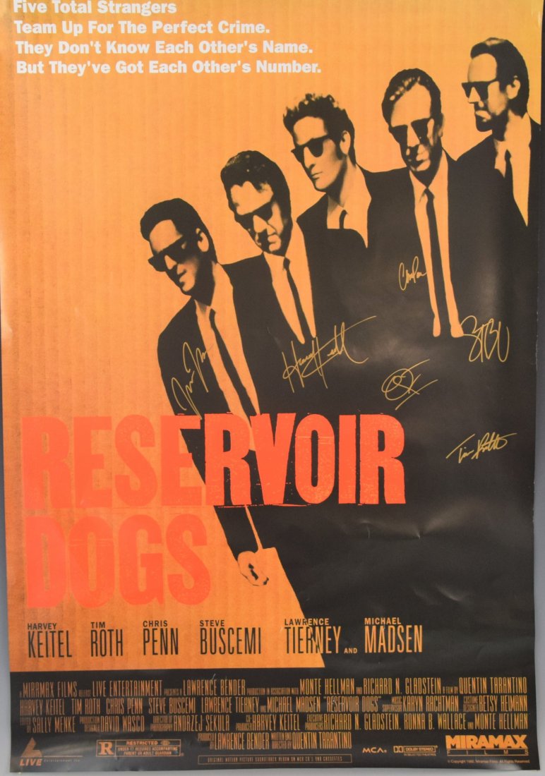 Reservoir Dogs Movie Poster (Cast Signed) (1 of 3)