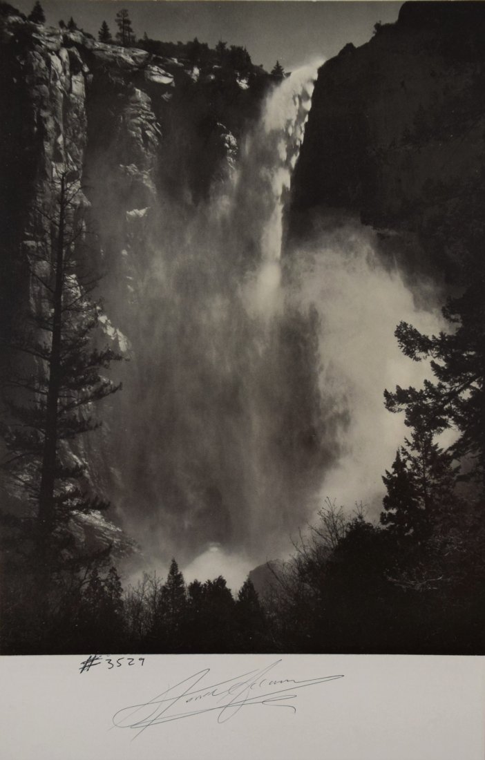 Ansel Adams Bridalveil Fall Signed (Silver Gelatin) (1 of 2)