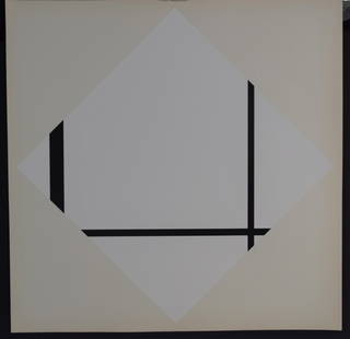 Piet Mondrian - Screenprint (Sewell Sillman Estate): PIET MONRDIAN (1872-1944) Foxtrot A Screenprint in colors 17" x 17" Estate of Sewell Sillman (publisher for Josef Albers and many other artists)