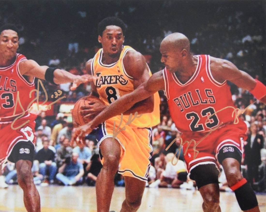 Jordan, Bryant, Pippen NBA Photograph (Signed) (1 of 4)