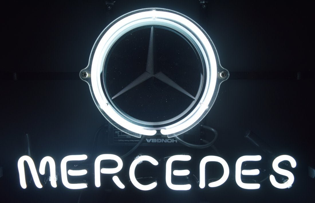 Mercedes Benz Neon Car Sign (1 of 3)