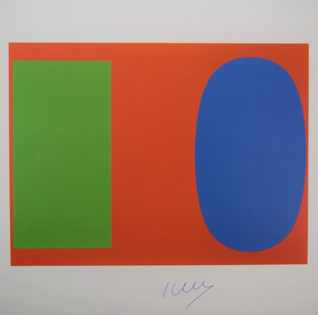 Ellsworth Kelly - Blue & Red (Signed Print) (1 of 2)