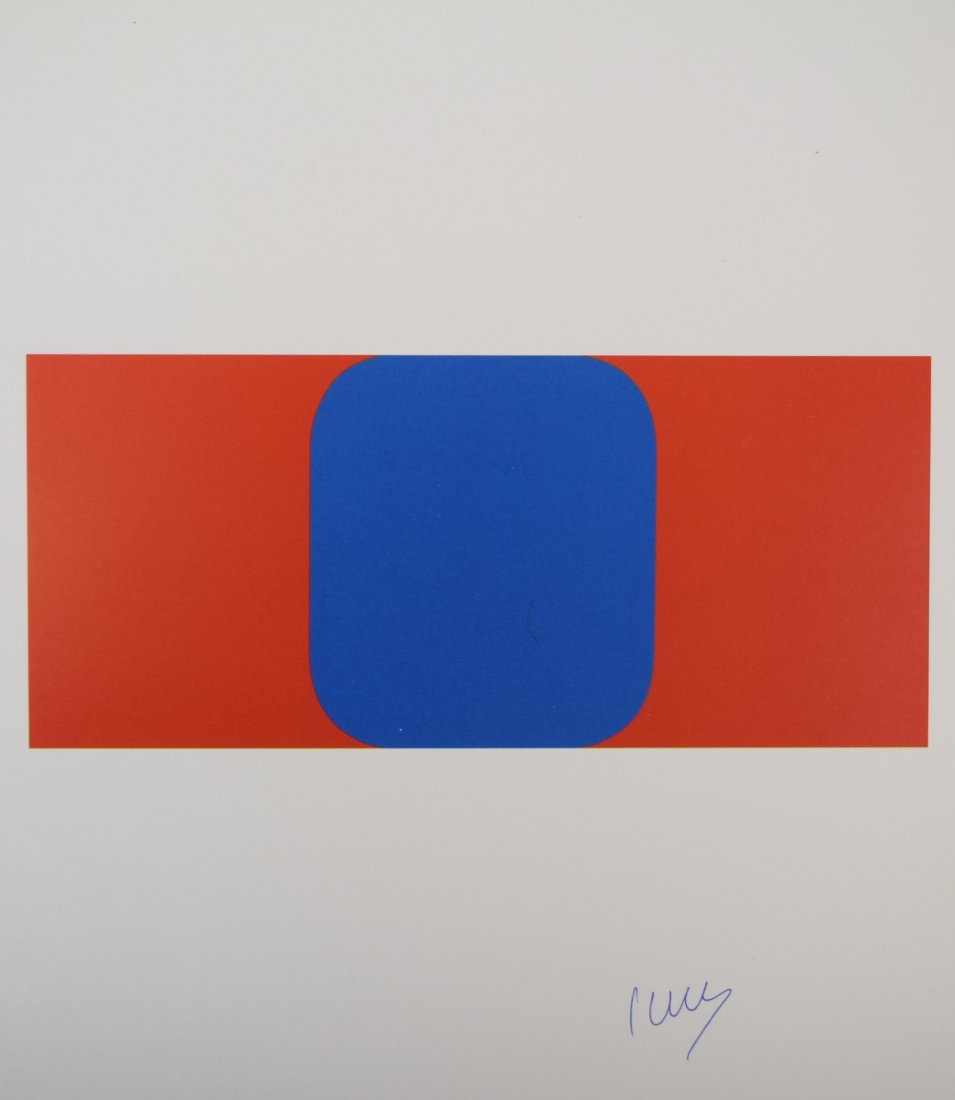 Ellsworth Kelly - Blue & Red (Signed Print) (1 of 2)