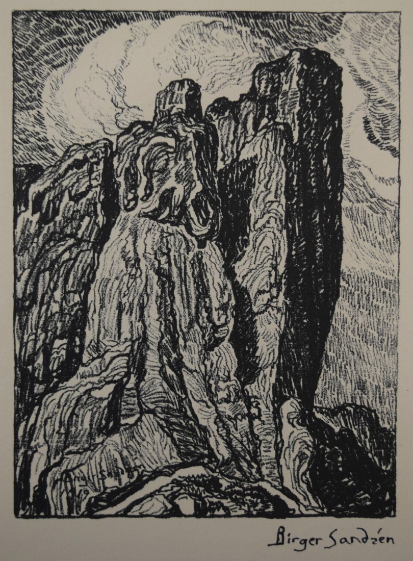 Birger Sandzen - Ink Signed (Book Plate) (1 of 1)