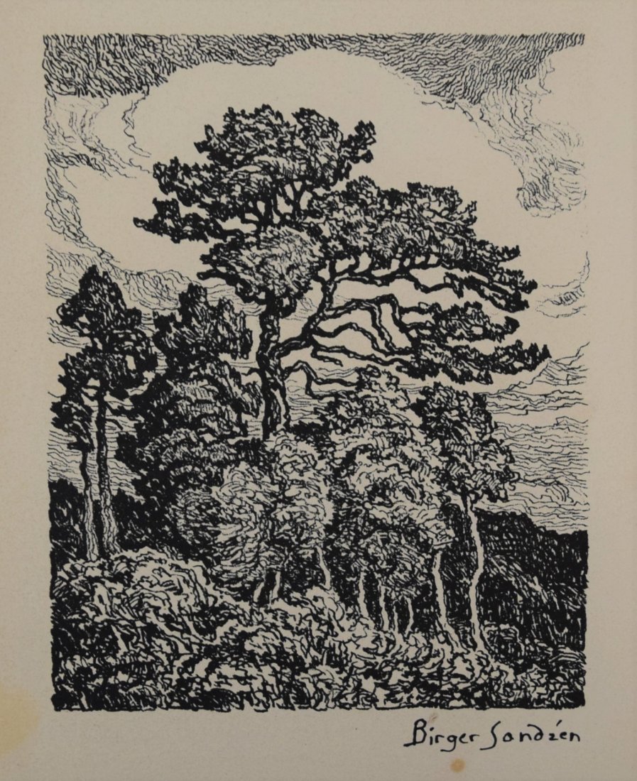 Birger Sandzen - Ink Signed (Book Plate) (1 of 1)