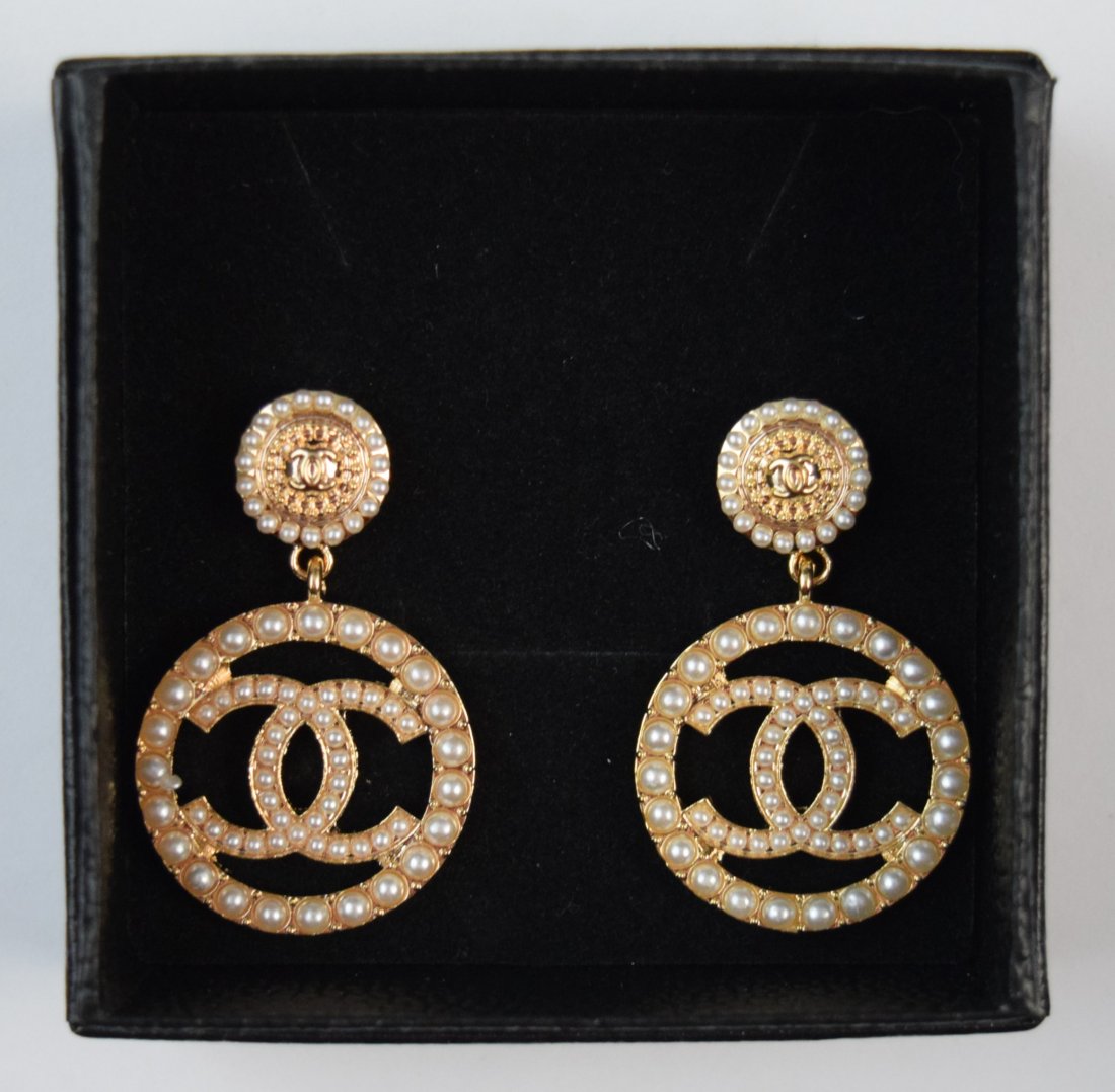 Chanel VIP Earrings (w/box) (1 of 2)