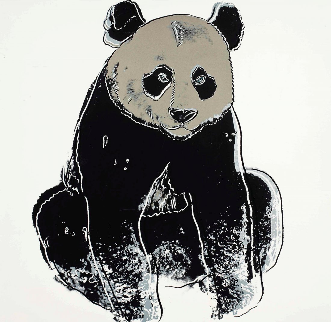 After Andy Warhol - Black Panda (Wove Paper) (1 of 1)