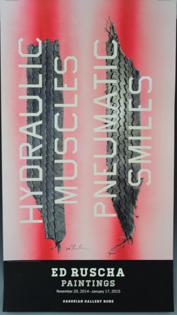 Ed Ruscha - Paintings Gagosian Gallery Poster (Signed) (1 of 1)