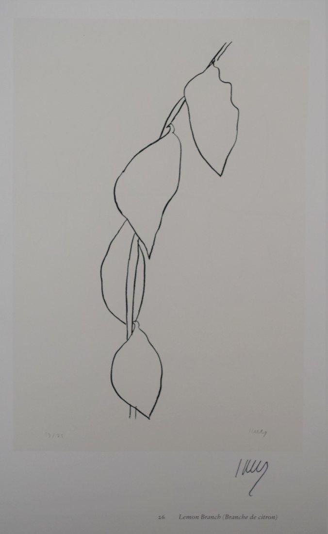 Ellsworth Kelly - Lemon Branch (Signed Print) (1 of 2)
