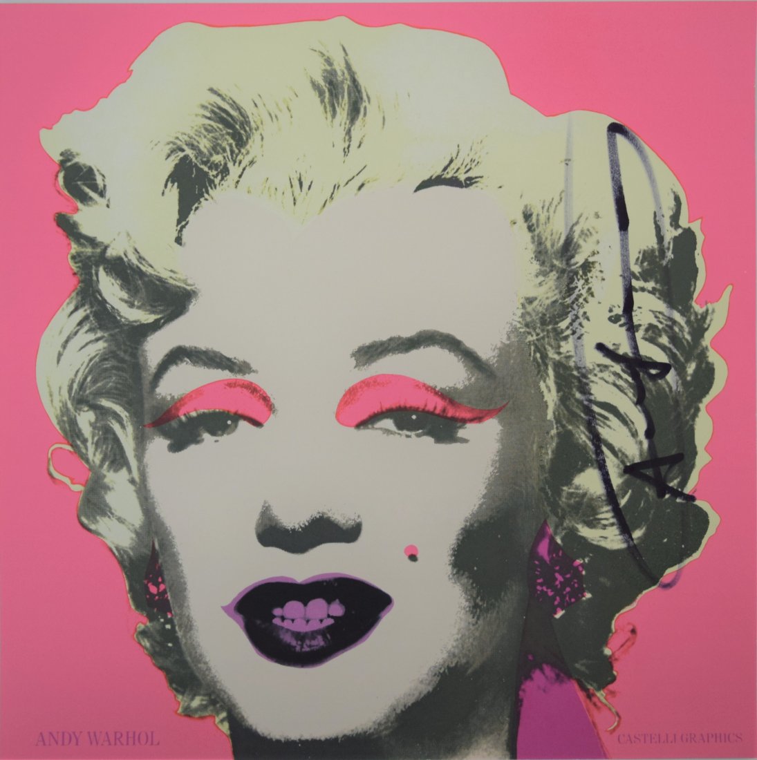 Andy Warhol - Marilyn Invitation Signed (12" x 12") (1 of 3)