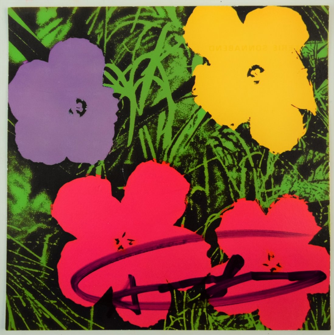 Andy Warhol - Flowers Invitation Signed (7"x7") (1 of 3)