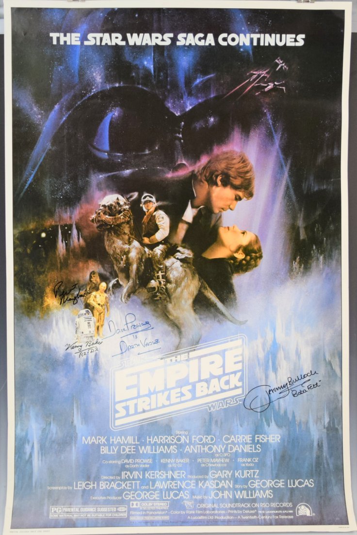 Star Wars - The Empire Strikes Back Cast Signed Poster (1 of 1)