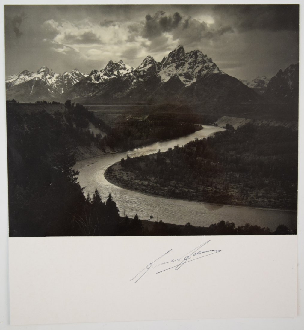 Ansel Adams Tetons & Snake River Signed Silver Gelatin (1 of 2)