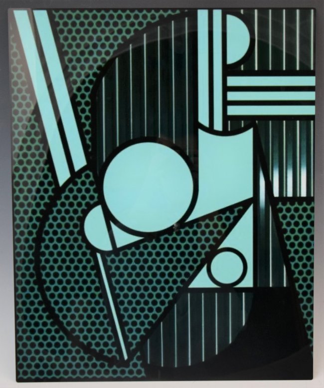After Roy Lichtenstein Print on Aluminum (Modern Head) (1 of 2)