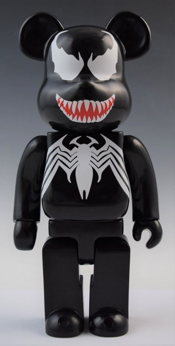 Marvel x Medicom Toy Venom Bearbrick: MEDICOM TOY (JAPAN) Spider-Man Venom Bearbrick 11"h