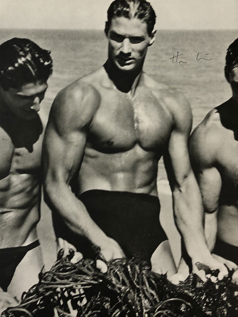 Herb Ritts - Men with Kelp, Paradise Cove (Pen Signed) (1 of 1)