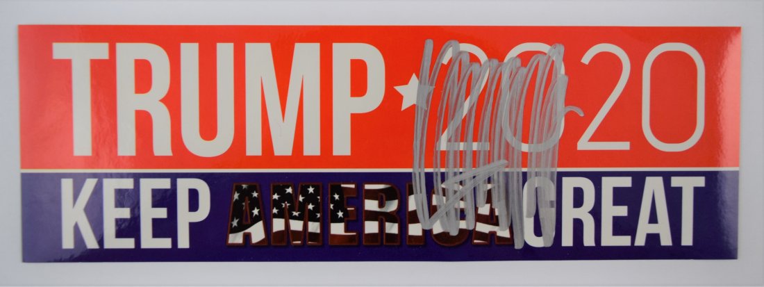 Donald Trump Campaign 2020 Sticker (Signed) (1 of 2)
