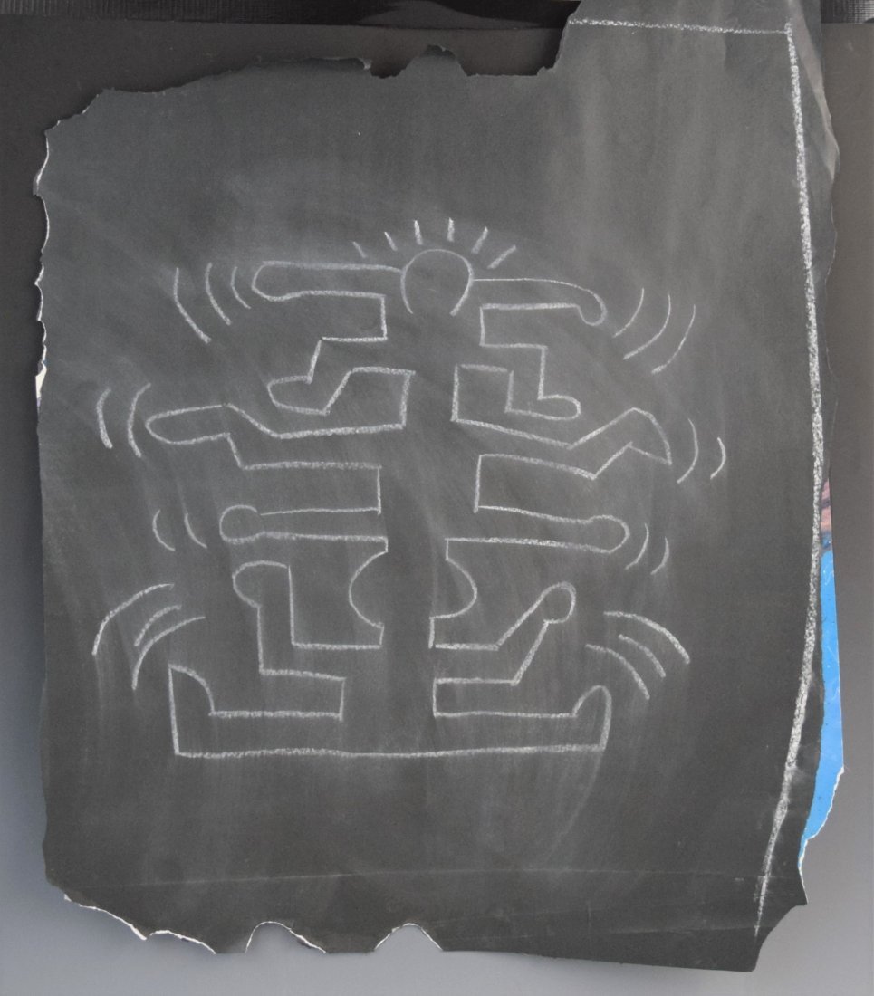 Keith Haring Attrib - Untitled (Chalk Subway Drawing) (1 of 2)