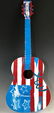 Peter Max - Acrylic Painted Guitar