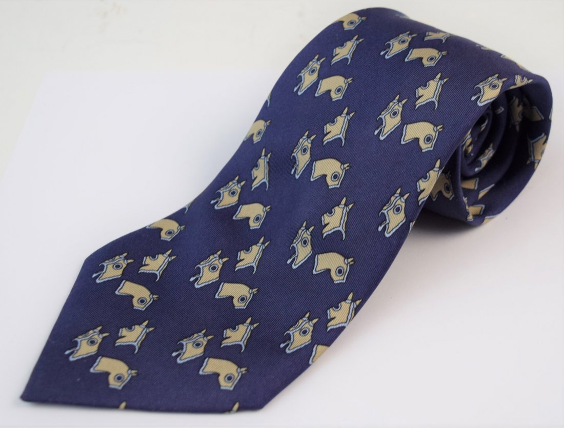 Hermes Mens Silk Tie (1 of 3)