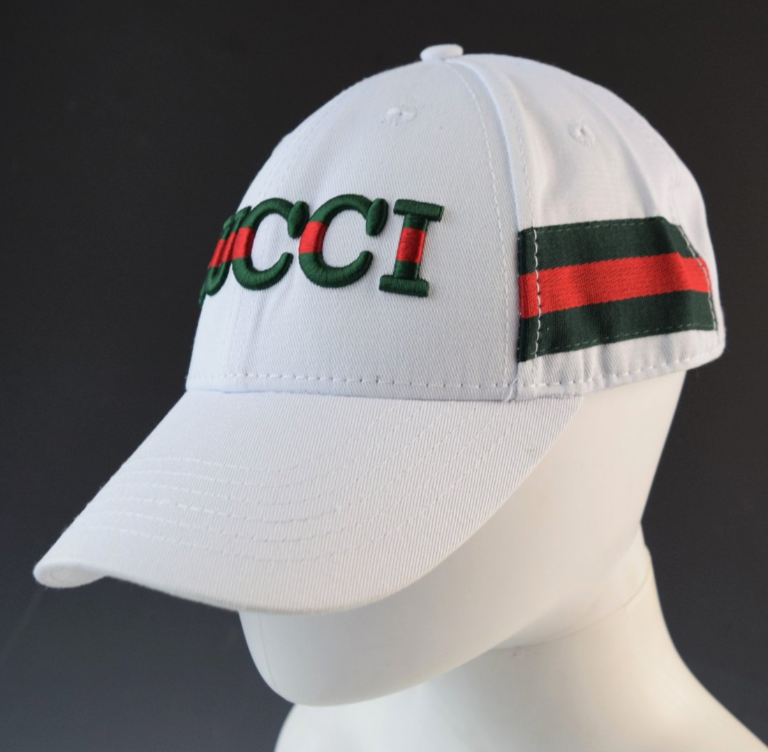 Gucci Designer Adjustable Hat (Green and Red) (1 of 5)