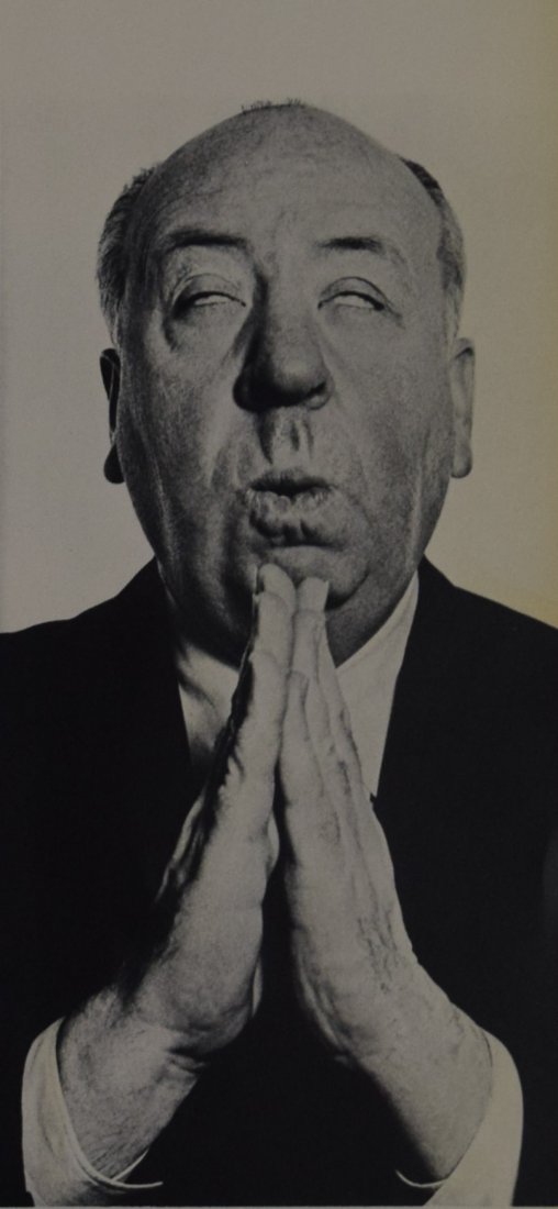 Richard Avedon - Alfred Hitchcock, 1956: RICHARD AVEDON (1923-2004) Alfred Hitchcock, 1956 Sheet-Fed Gravure c. 1960's Printed in Switzerland 7" x 3 1/2"
