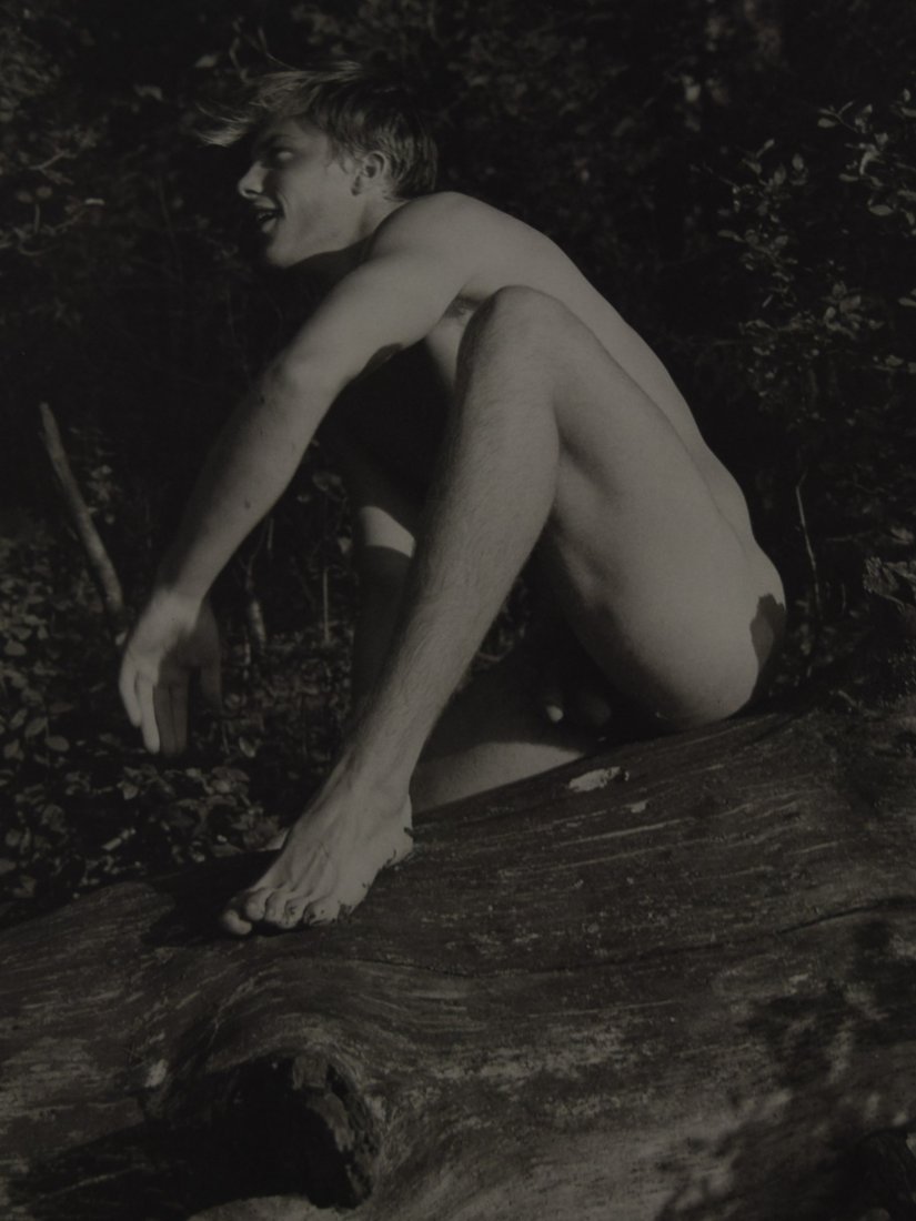 Bruce Weber - Tom, Adirondack Park, 1988: BRUCE WEBER (b. 1946) Tom Adirondack Park, 1988 Sheet-fed gravure c. 1990 Printed in United States of America 9 3/8" x 7 1/4"