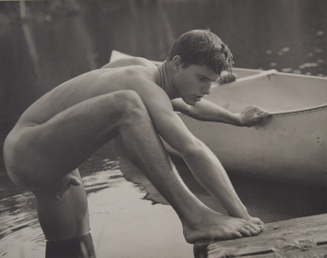 Bruce Weber - Rob on the Canoe Carry, St. Regis River: BRUCE WEBER (b. 1946) Rob on the Canoe Carry, St. Regis River, 1989 Sheet-fed gravure c. 1990 Printed in United States of America 9 3/8" x 7 1/4"