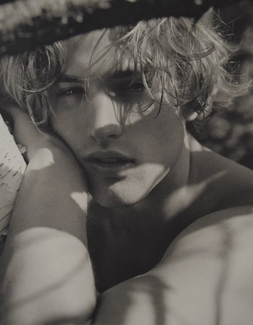 Bruce Weber - David, Long Pond, Adirondack Park, 1989: BRUCE WEBER (b. 1946) David, Long Pond, Adirondack Park, 1989 Sheet-fed gravure c. 1990 Printed in United States of America 9 3/8" x 7 1/4"