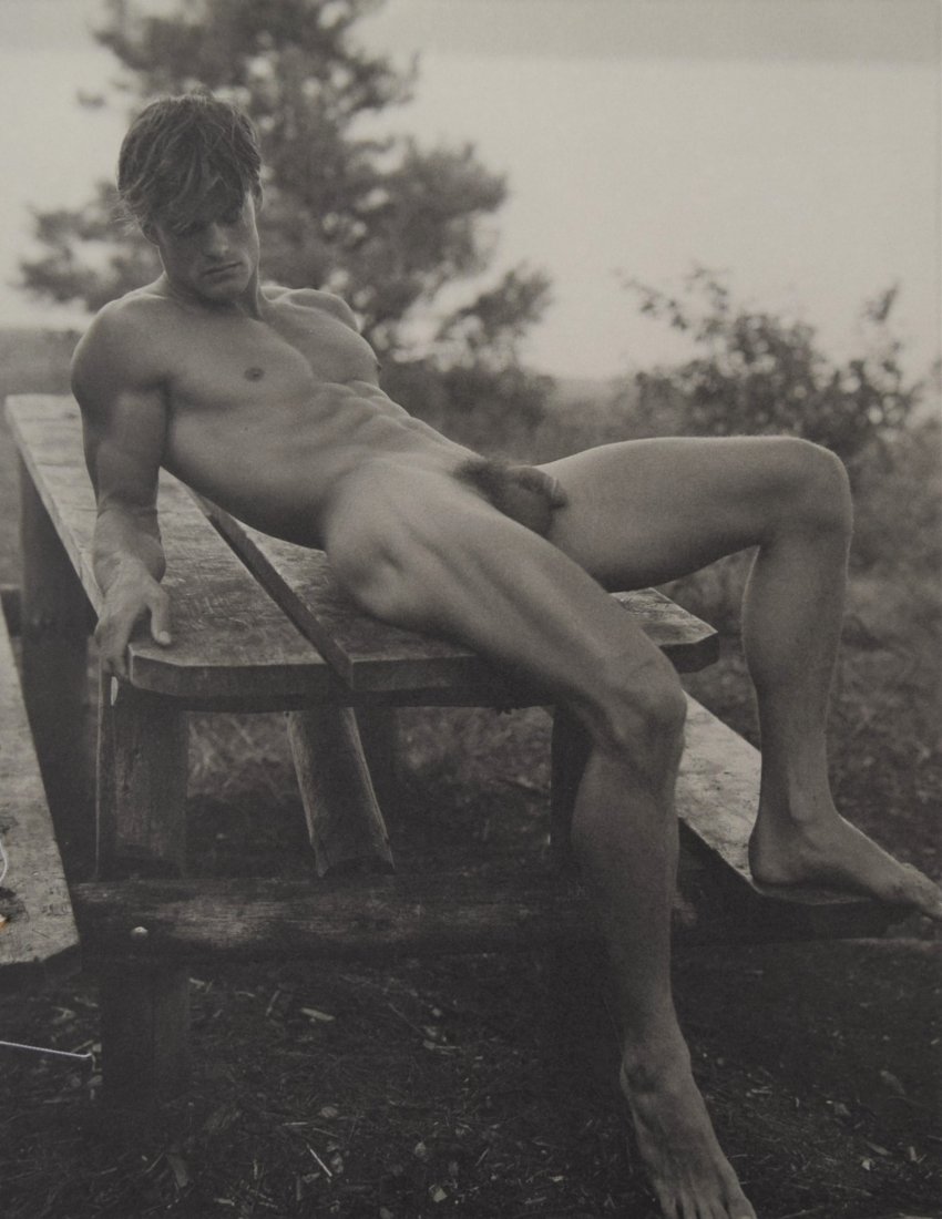 Bruce Weber - Paul at Petes Rock Campground, 1988: BRUCE WEBER (b. 1946) Paul at Petes Rock Campground, Adirondack Park, 1988 Sheet-fed gravure c. 1990 Printed in United States of America 9 3/8" x 7 1/4"