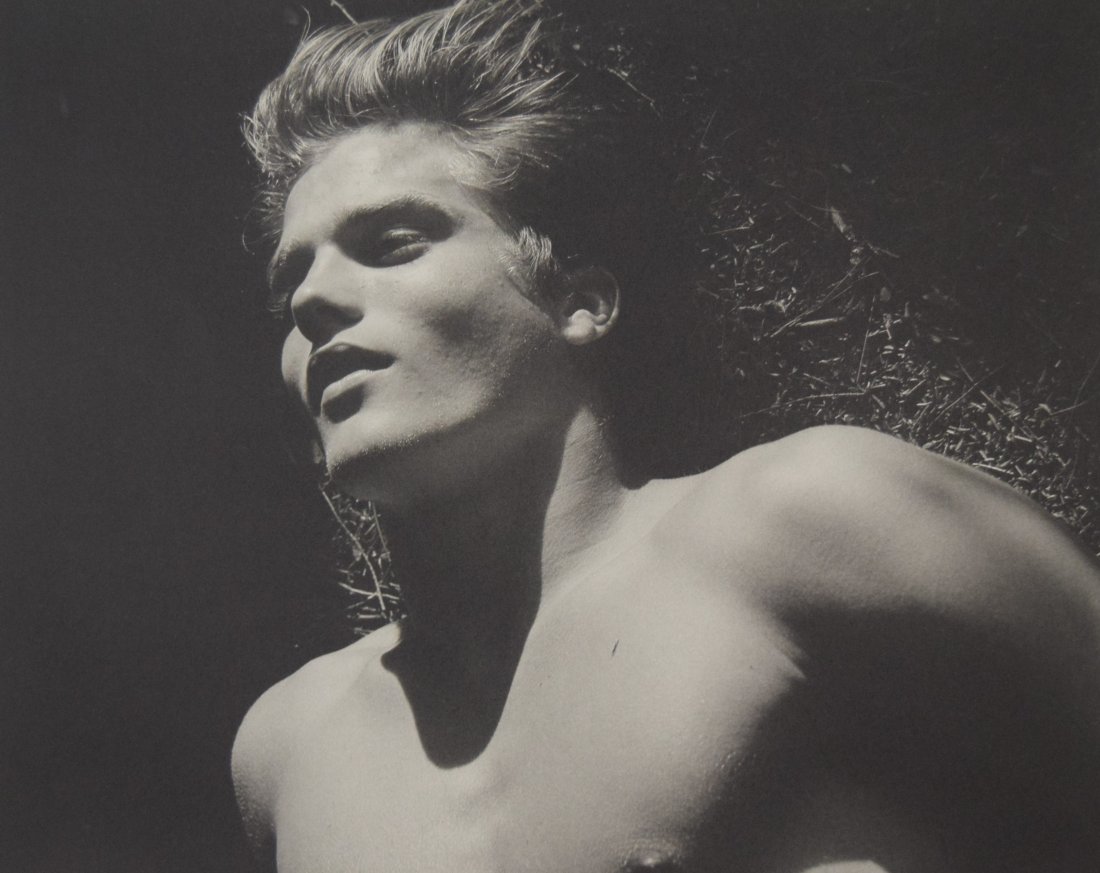 Bruce Weber - Tom, Adirondack Park, 1988: BRUCE WEBER (b. 1946) Tom, Adirondack Park, 1988 Sheet-fed gravure c. 1990 Printed in United States of America 9 3/8" x 7 1/4"